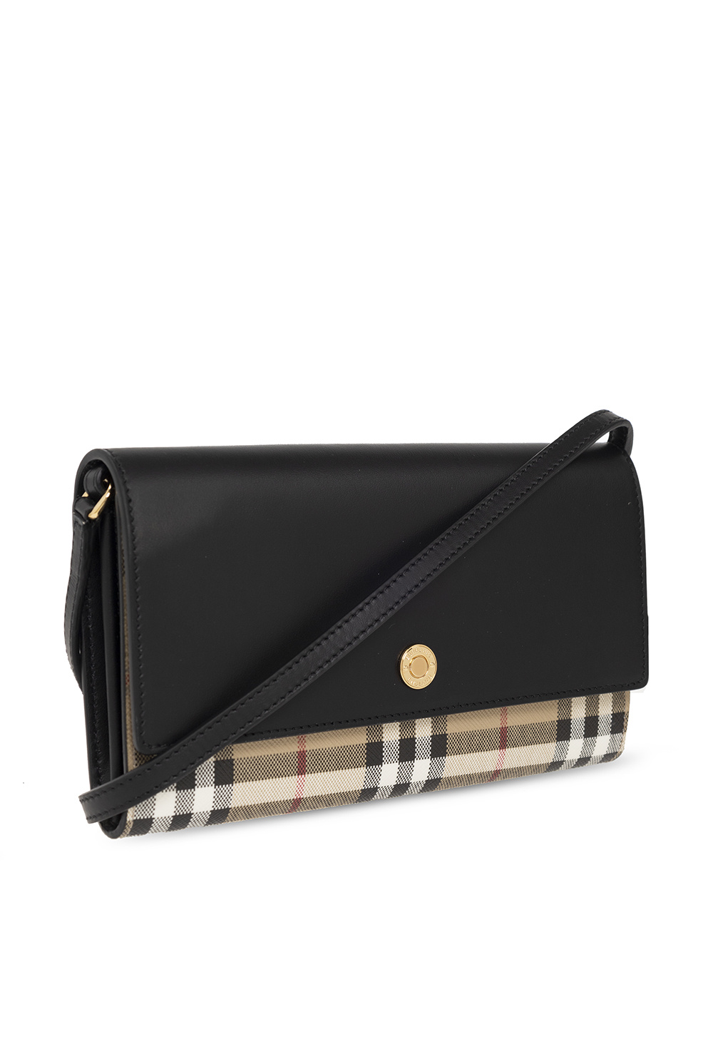 【BURBERRY】25SS HANNAH ウォレットバッグ Burberry Hannah Check Coated Canvas Wallet on a Chain